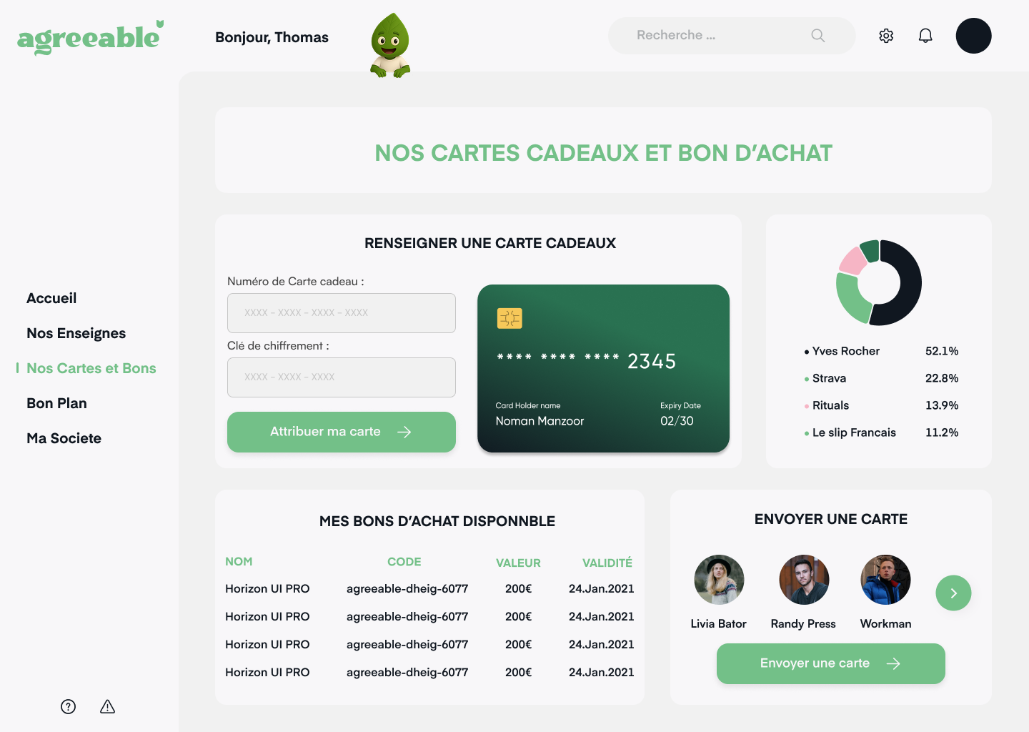 Agreeable — détail